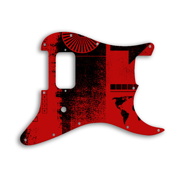 Fender Stratocaster Tom Delonge Signature Custom Pickguard Scratchplate ABSTRACT Design