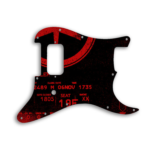 Fender Stratocaster Tom Delonge Signature Custom Pickguard Scratchplate ABSTRACT Design