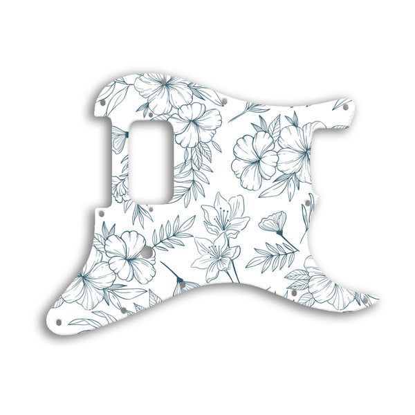 Fender Stratocaster Tom Delonge Signature Custom Pickguard Scratchplate Floral Design