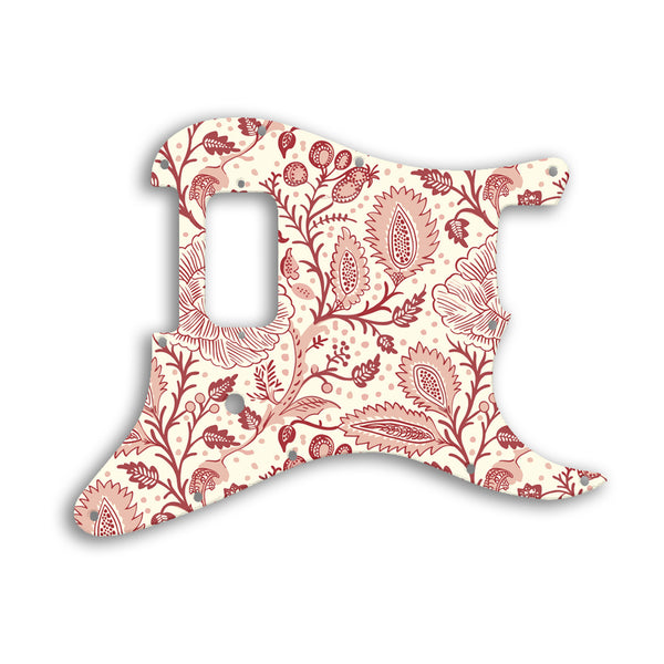 Fender Stratocaster Tom Delonge Signature Custom Pickguard Scratchplate INDIAN_FLORAL Design