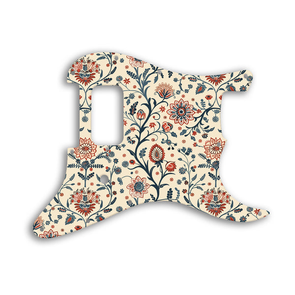 Fender Stratocaster Tom Delonge Signature Custom Pickguard Scratchplate INDIAN_FLORAL Design