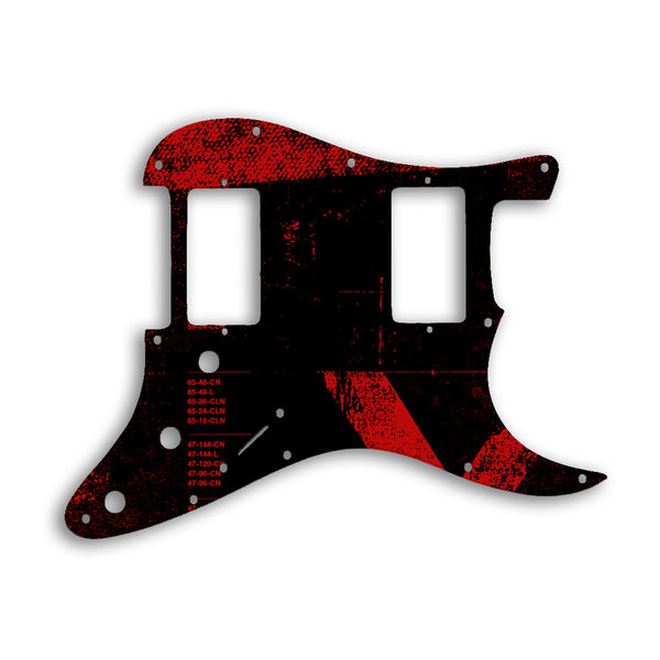 Fender Stratocaster HH Two Humbuckers Custom Pickguard Scratchplate ABSTRACT Design