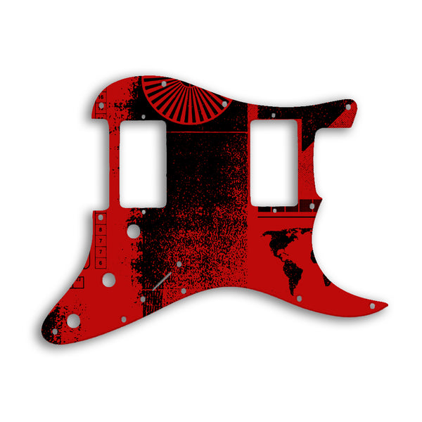 Fender Stratocaster HH Two Humbuckers Custom Pickguard Scratchplate ABSTRACT Design