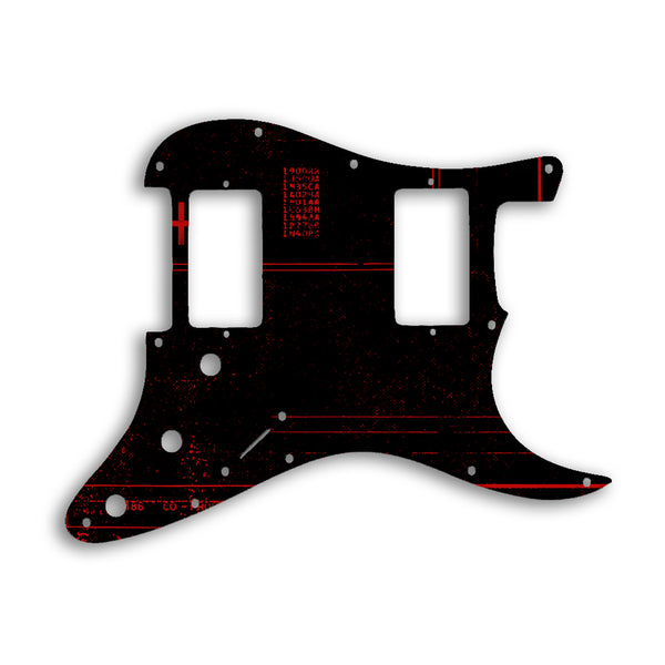 Fender Stratocaster HH Two Humbuckers Custom Pickguard Scratchplate ABSTRACT Design