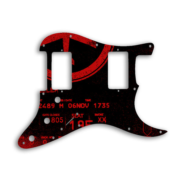 Fender Stratocaster HH Two Humbuckers Custom Pickguard Scratchplate ABSTRACT Design