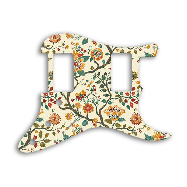 Fender Stratocaster HH Two Humbuckers Custom Pickguard Scratchplate INDIAN_FLORAL Design