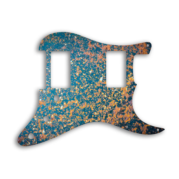 Fender Stratocaster HH Two Humbuckers Custom Pickguard Scratchplate Rust Design