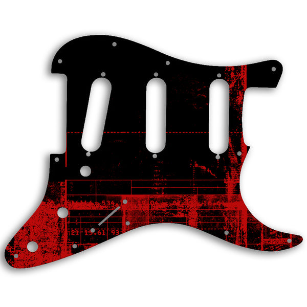 Fender Stratocaster USA Standard And Mexican Custom Pickguard Scratchplate ABSTRACT Design