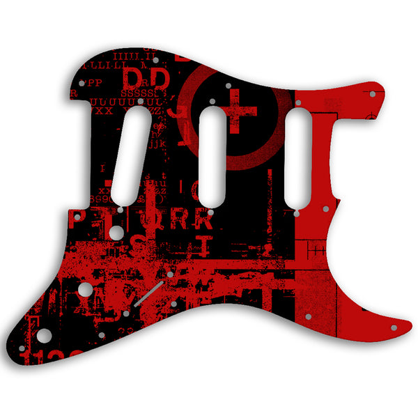 Fender Stratocaster USA Standard And Mexican Custom Pickguard Scratchplate ABSTRACT Design