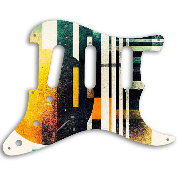 Fender Stratocaster USA Standard And Mexican Custom Pickguard Scratchplate ABSTRACT Design