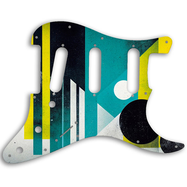 Fender Stratocaster USA Standard And Mexican Custom Pickguard Scratchplate ABSTRACT Design