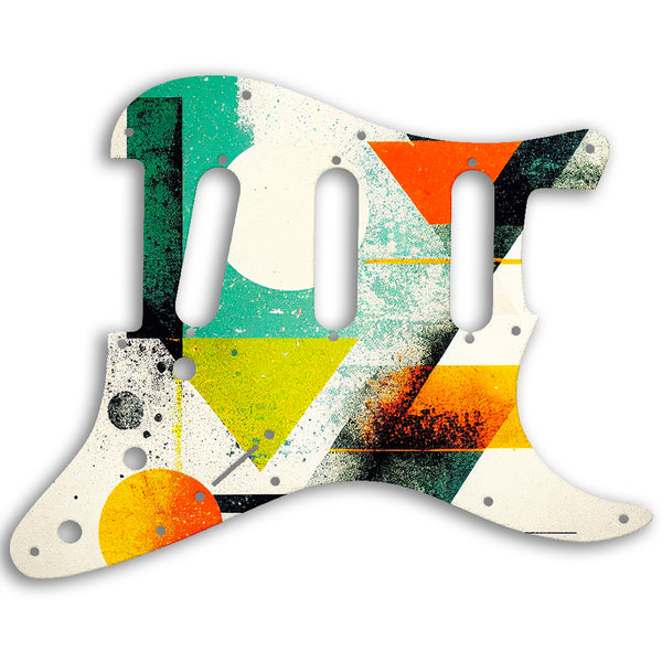 Fender Stratocaster USA Standard And Mexican Custom Pickguard Scratchplate ABSTRACT Design