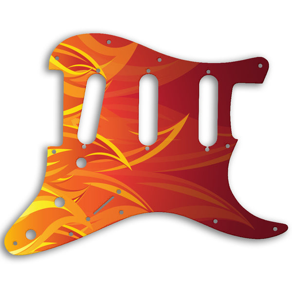 Fender Stratocaster USA Standard And Mexican Custom Pickguard Scratchplate Fire Design