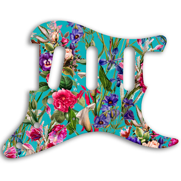 Fender Stratocaster USA Standard And Mexican Custom Pickguard Scratchplate FLOWERS Design