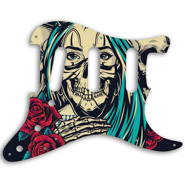 Fender Stratocaster USA Standard And Mexican Custom Pickguard Scratchplate Skull Design