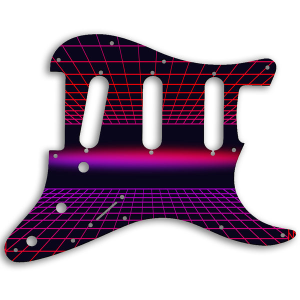 Fender Stratocaster USA Standard And Mexican Custom Pickguard Scratchplate TRON Design