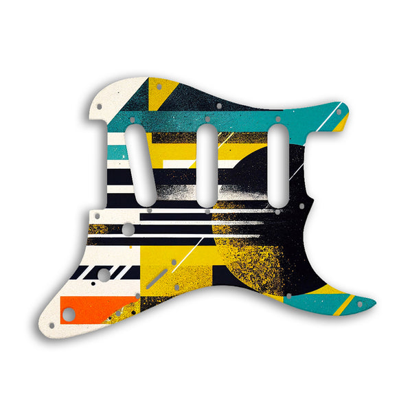 Fender Stratocaster Voodoo Custom Pickguard Scratchplate ABSTRACT Design