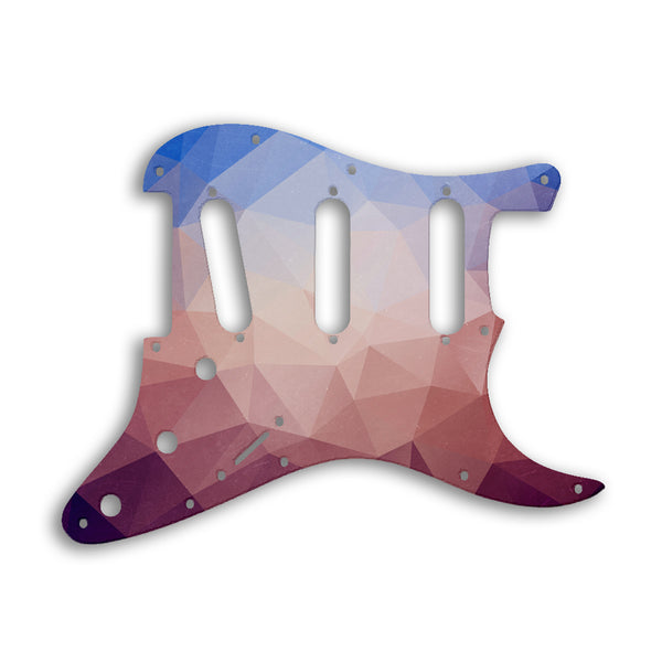 Fender Stratocaster Voodoo Custom Pickguard Scratchplate POLYGON Design