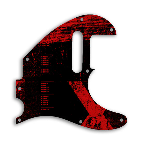 Fender TELECASTER ACOUSTASONIC Custom Pickguard Scratchplate ABSTRACT Design