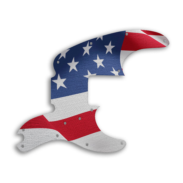 Fender Tele Bass Custom Pickguard Scratchplate Flag Design