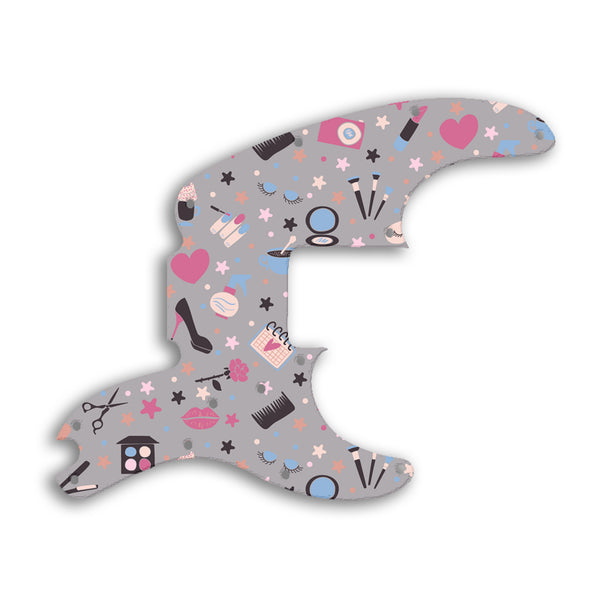 Fender Tele Bass Custom Pickguard Scratchplate GIRLY Design