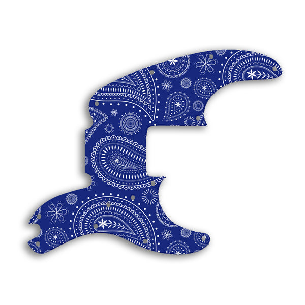 Fender Tele Bass Custom Pickguard Scratchplate Paisley Design