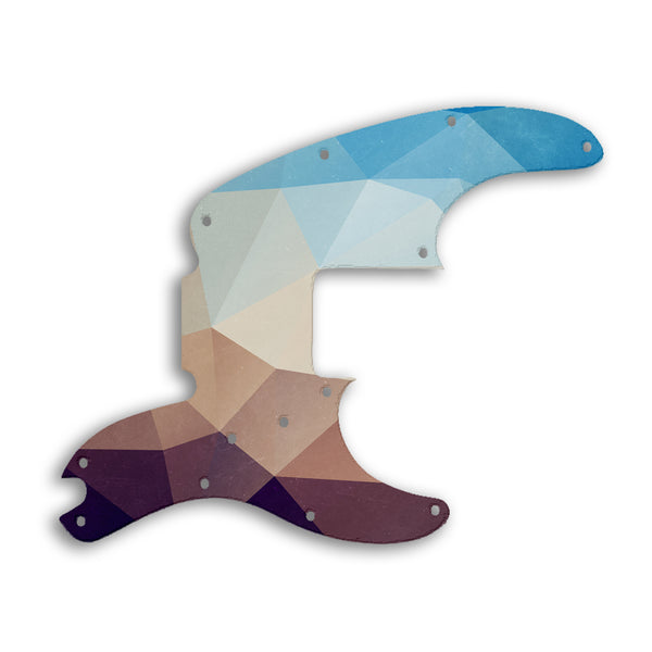 Fender Tele Bass Custom Pickguard Scratchplate POLYGON Design