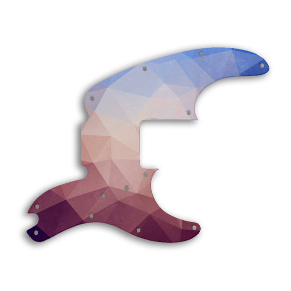 Fender Tele Bass Custom Pickguard Scratchplate POLYGON Design