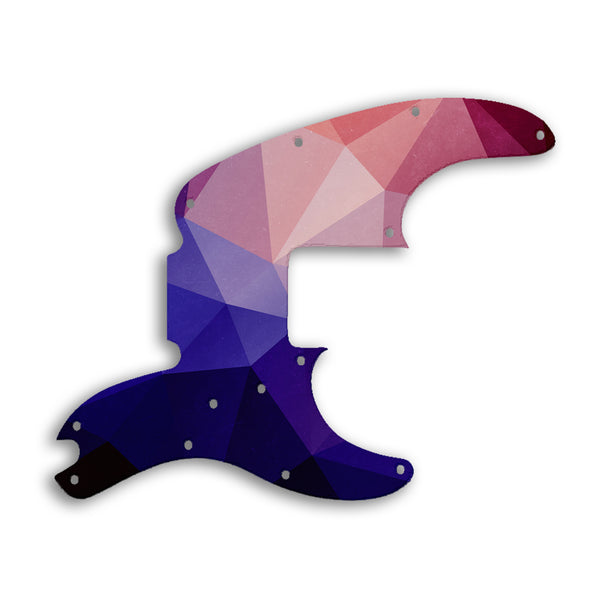 Fender Tele Bass Custom Pickguard Scratchplate POLYGON Design