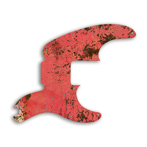 Fender Tele Bass Custom Pickguard Scratchplate Rust Design