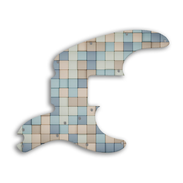 Fender Tele Bass Custom Pickguard Scratchplate TILES Design