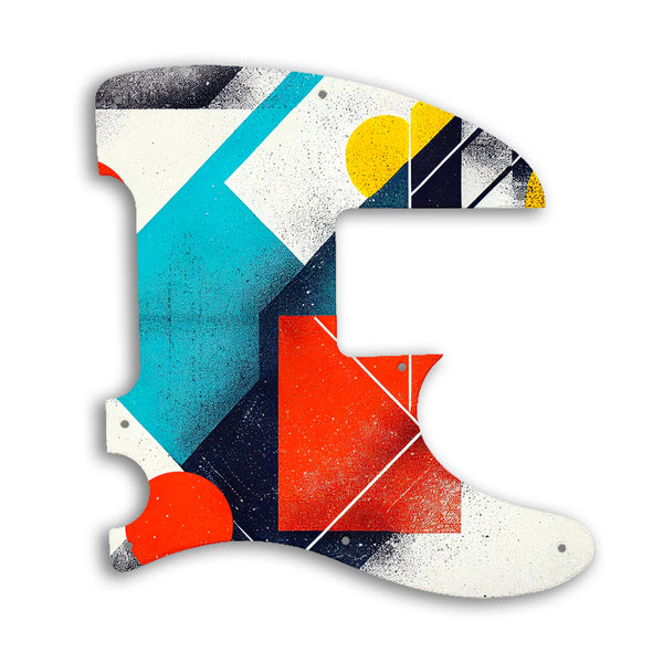 Fender Telecaster Bass Squier Vintage Modified Custom Pickguard Scratchplate ABSTRACT Design