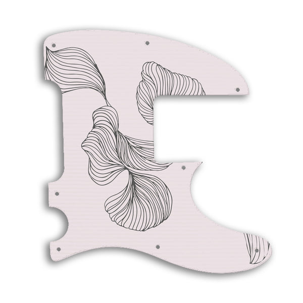 Fender Telecaster Bass Squier Vintage Modified Custom Pickguard Scratchplate Line Design