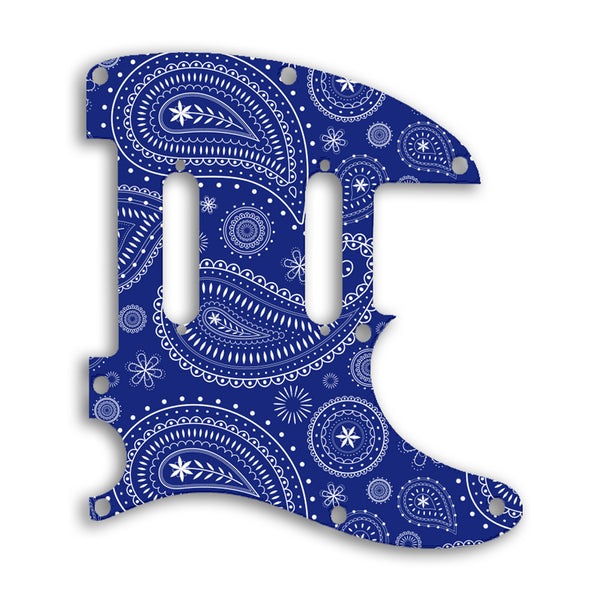 Fender TELECASTER BLACKTOP BARITONE Custom Pickguard Scratchplate Paisley Design