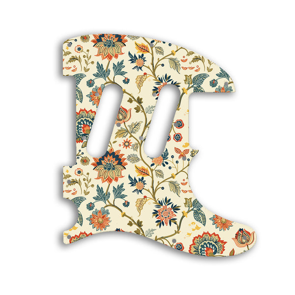 Fender TELECASTER CLASSIC PLAYER TRIPLE Custom Pickguard Scratchplate INDIAN_FLORAL Design