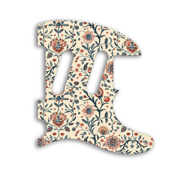 Fender TELECASTER CLASSIC PLAYER TRIPLE Custom Pickguard Scratchplate INDIAN_FLORAL Design