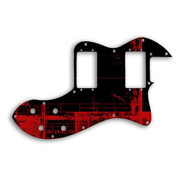 Fender TELECASTER CLASSIC PLAYER THINLINE DELUXE Custom Pickguard Scratchplate ABSTRACT Design