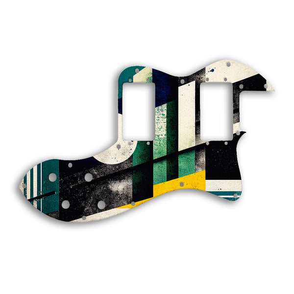 Fender TELECASTER CLASSIC PLAYER THINLINE DELUXE Custom Pickguard Scratchplate ABSTRACT Design