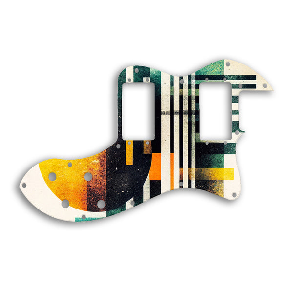 Fender TELECASTER CLASSIC PLAYER THINLINE DELUXE Custom Pickguard Scratchplate ABSTRACT Design