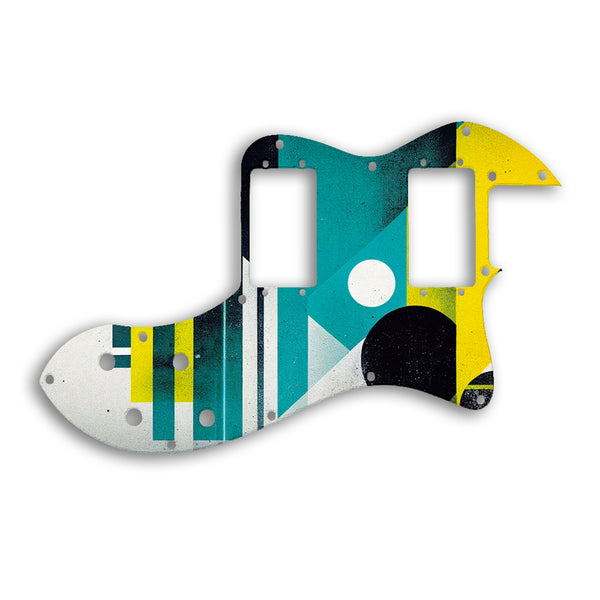 Fender TELECASTER CLASSIC PLAYER THINLINE DELUXE Custom Pickguard Scratchplate ABSTRACT Design