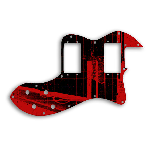 Fender TELECASTER CLASSIC PLAYER THINLINE DELUXE Custom Pickguard Scratchplate ABSTRACT Design