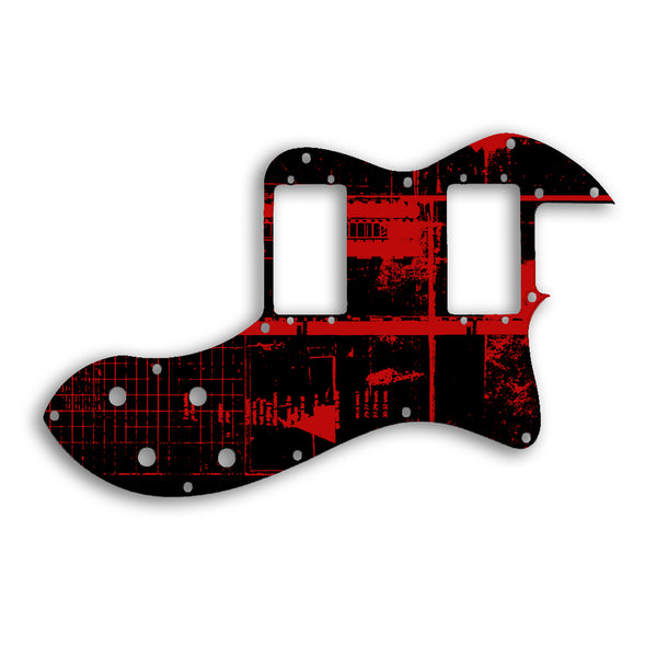 Fender TELECASTER CLASSIC PLAYER THINLINE DELUXE Custom Pickguard Scratchplate ABSTRACT Design