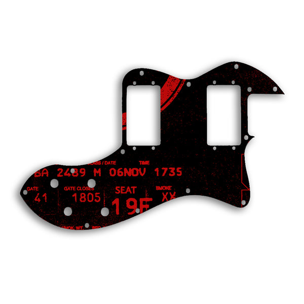 Fender TELECASTER CLASSIC PLAYER THINLINE DELUXE Custom Pickguard Scratchplate ABSTRACT Design