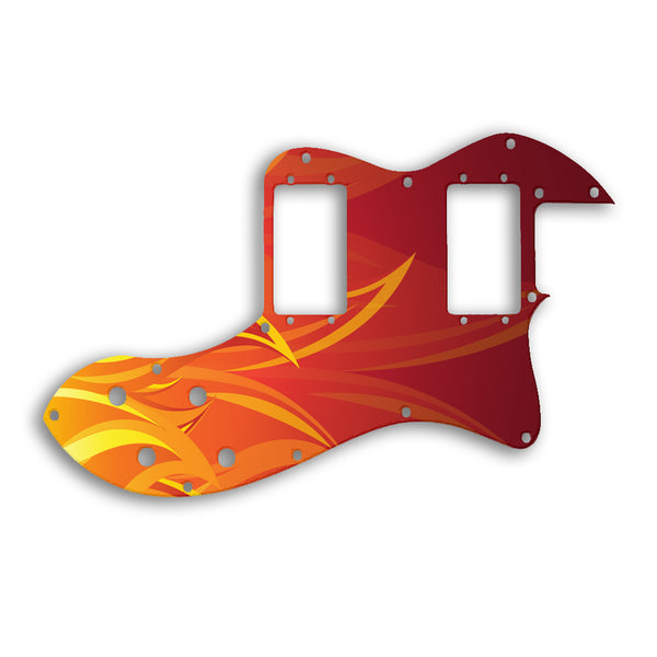 Fender TELECASTER CLASSIC PLAYER THINLINE DELUXE Custom Pickguard Scratchplate Fire Design