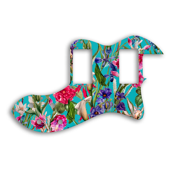 Fender TELECASTER CLASSIC PLAYER THINLINE DELUXE Custom Pickguard Scratchplate FLOWERS Design