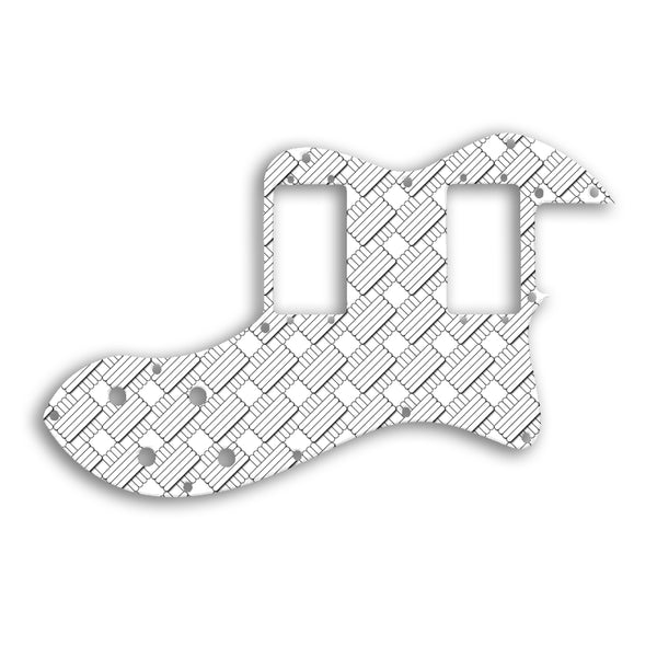 Fender TELECASTER CLASSIC PLAYER THINLINE DELUXE Custom Pickguard Scratchplate GEOMETRIC Design