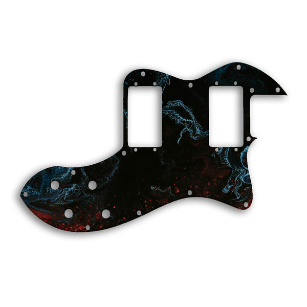 Fender TELECASTER CLASSIC PLAYER THINLINE DELUXE Custom Pickguard Scratchplate SWIRL Design