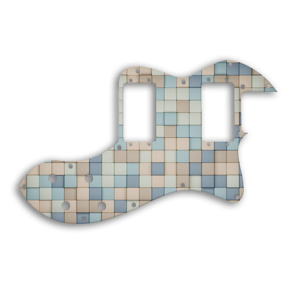 Fender TELECASTER CLASSIC PLAYER THINLINE DELUXE Custom Pickguard Scratchplate TILES Design