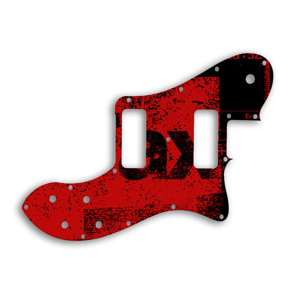 Fender TELECASTER CLASSIC PLAYER DELUXE BLACK DOVE Custom Pickguard Scratchplate ABSTRACT Design