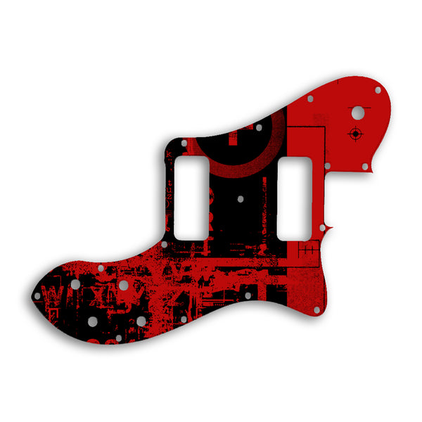 Fender TELECASTER CLASSIC PLAYER DELUXE BLACK DOVE Custom Pickguard Scratchplate ABSTRACT Design